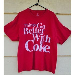VINTAGE Things Go Better With Coke Red T-Shirt